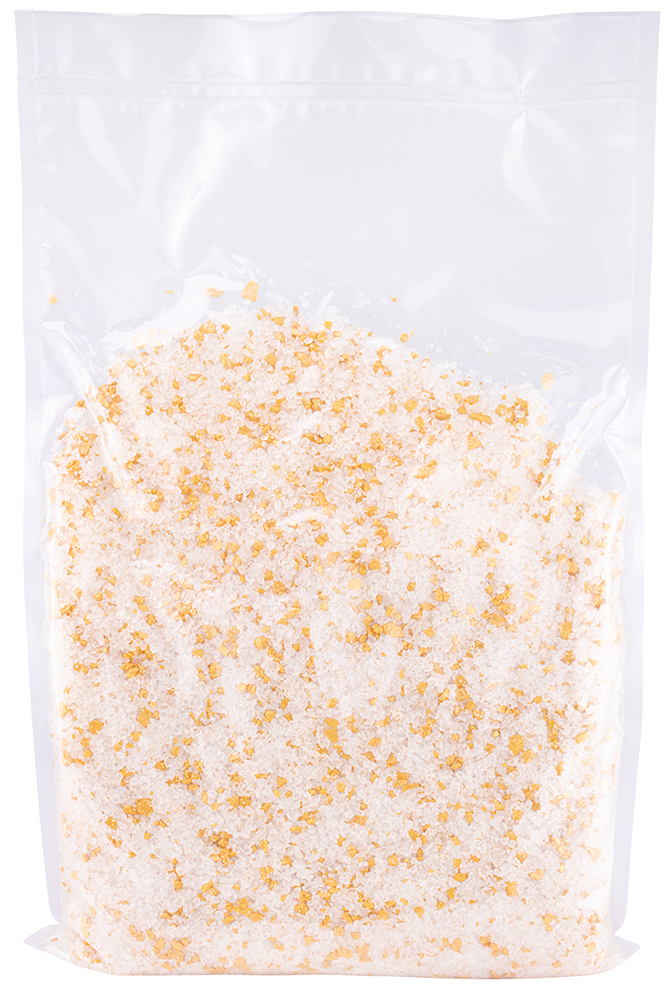 zweieinhalb Kilogramm Beutel Greendoor Badesalz Gold