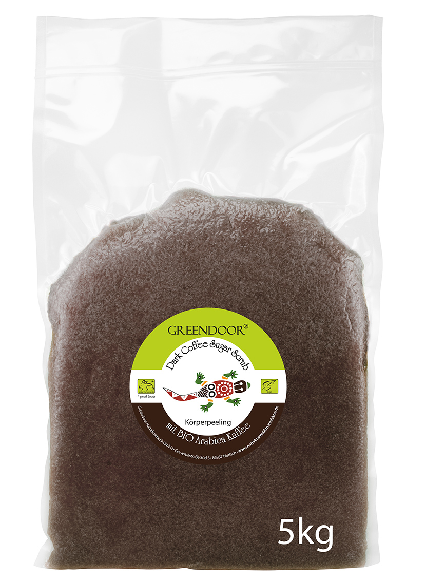 fünf Kilogramm Beutel Greendoor Scrub Kaffeepeeling