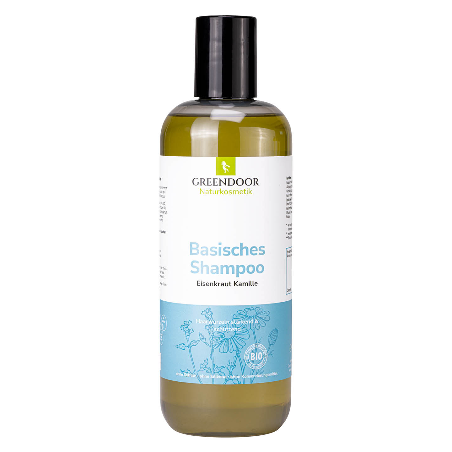 Basisches Shampoo XL Eisenkraut Kamille große Flasche Greendoor Shampoo Eisenkraut Kamille