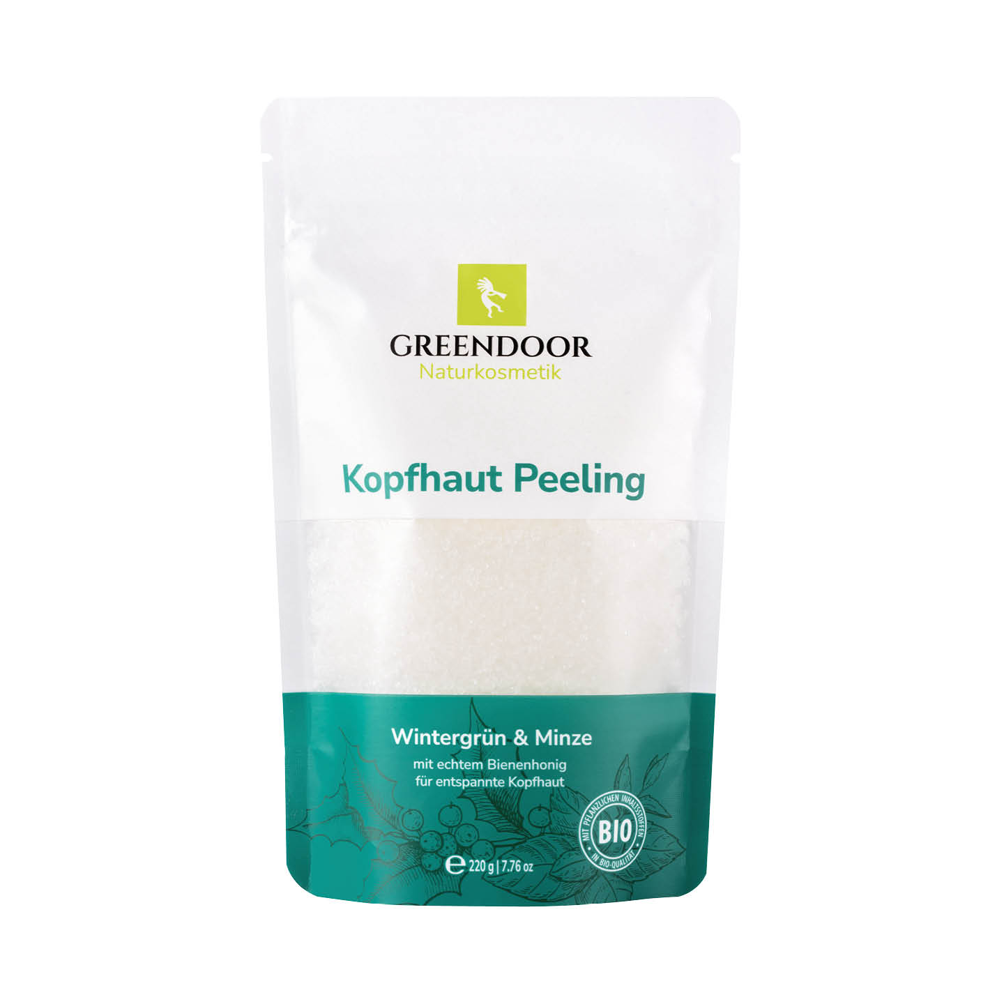 Kopfhautpeeling Wintergrün Pfefferminze Kopfhautpeeling Wintergrün Pfefferminze