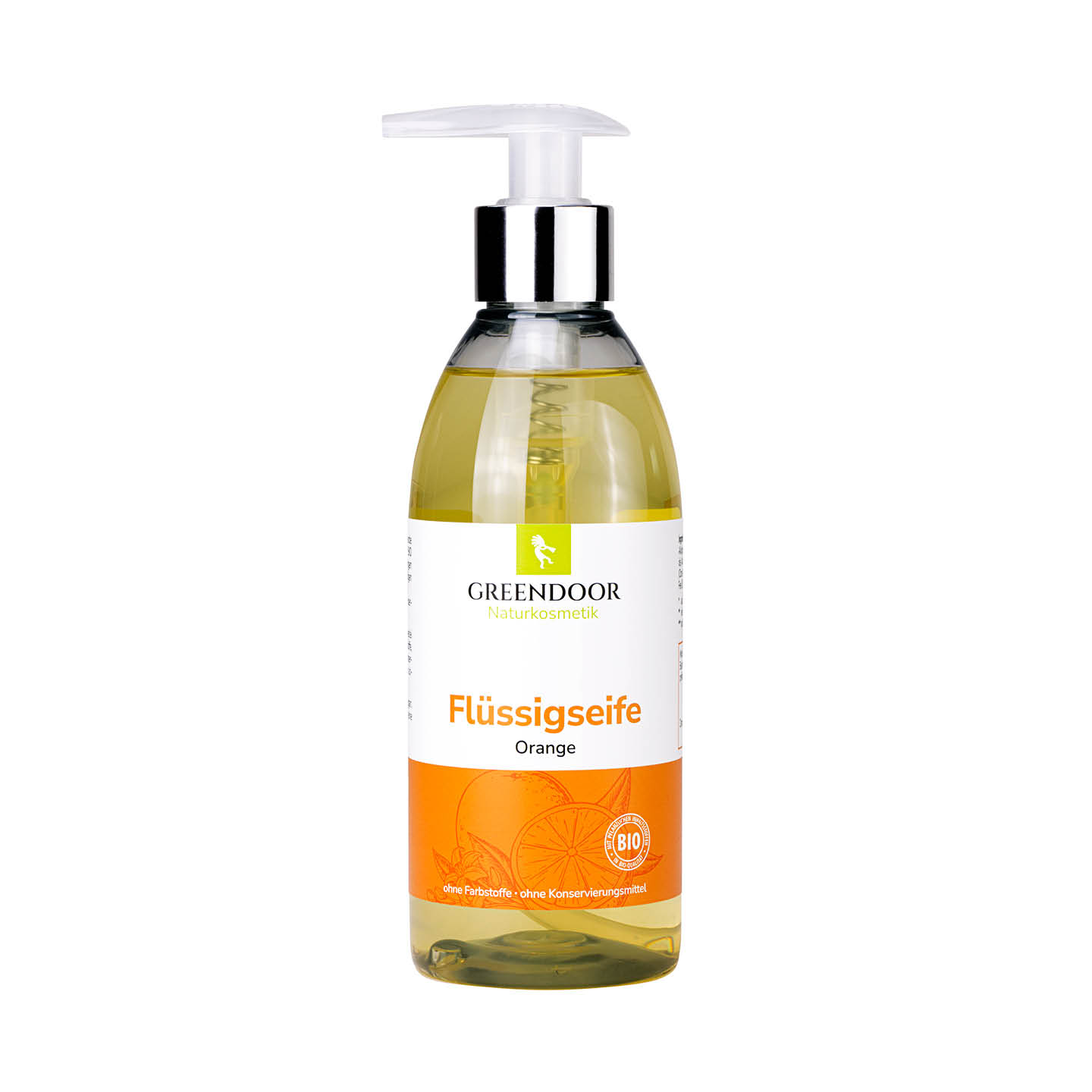 Flüssigseife Orange Greendoor Flüssigseife Orange in der Pumpspenderflasche