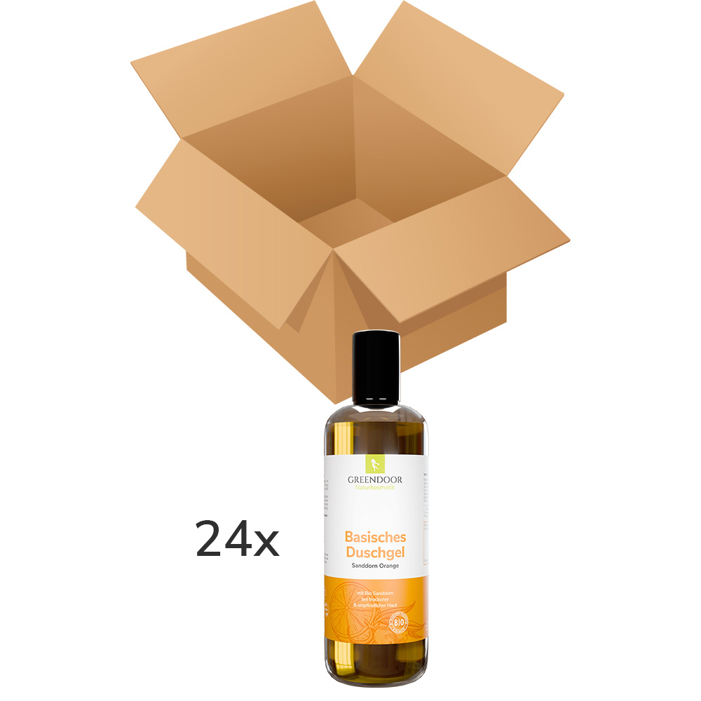 vierundzwanziger Karton Duschgel Sanddorn Orange