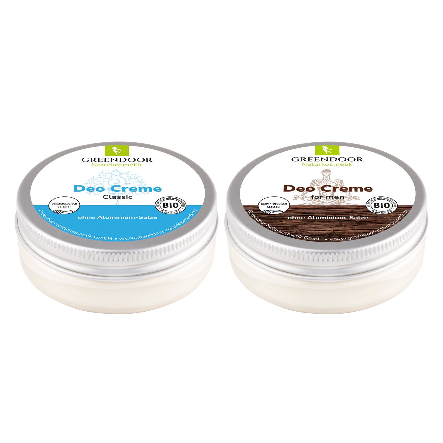 Deo Partner Set Greendoor Deo Creme classic und Deo Crem for men