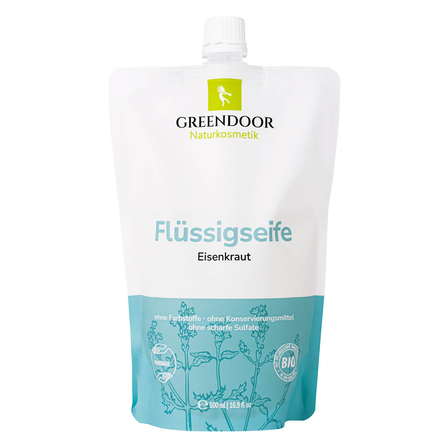 Greendoor Flüssigseife Eisenkraut Nachfüllbeutel