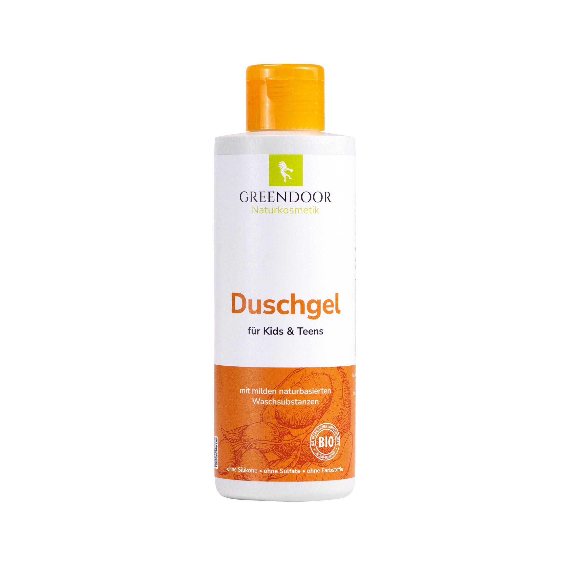 Greendoor Naturkosmetik Duschgel für Kinder und Jugendliche 200 ml, mild und naturbasiert
