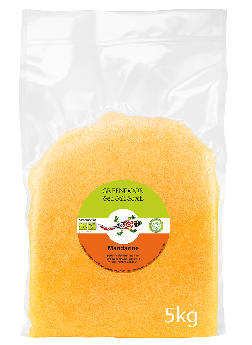 fünf Kilogramm Beutel Greendoor Scrub Mandarine