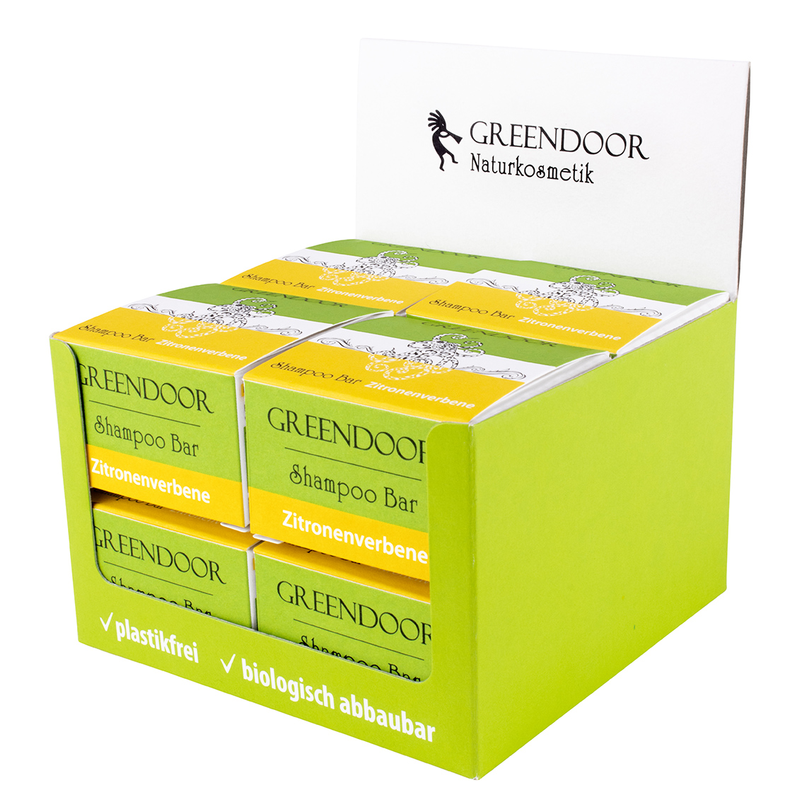 Shampoo Bar Zitronenverbene 75g vegan, Solid Shampoo ohne Sulfate 8x75g