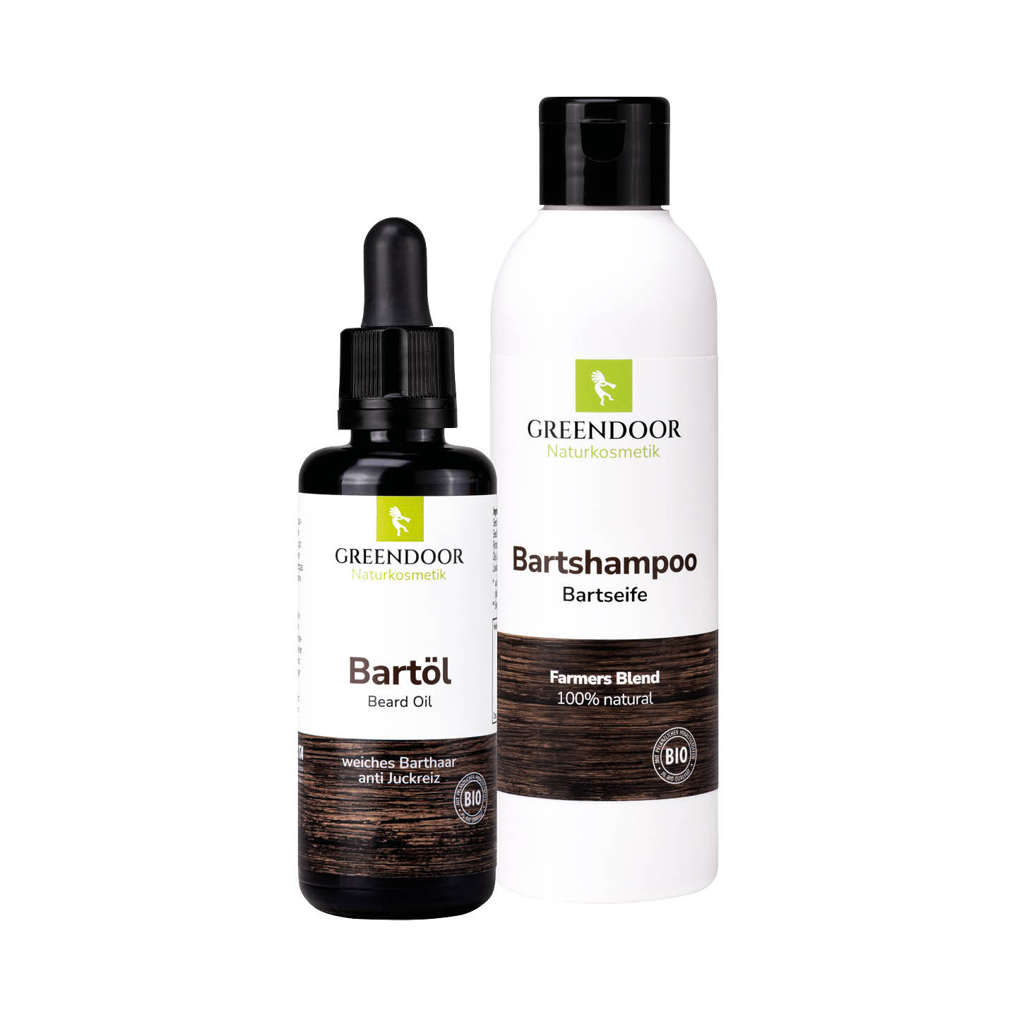 Bartpflege Set BASIC Greendoor Bartöl und Bartshampoo