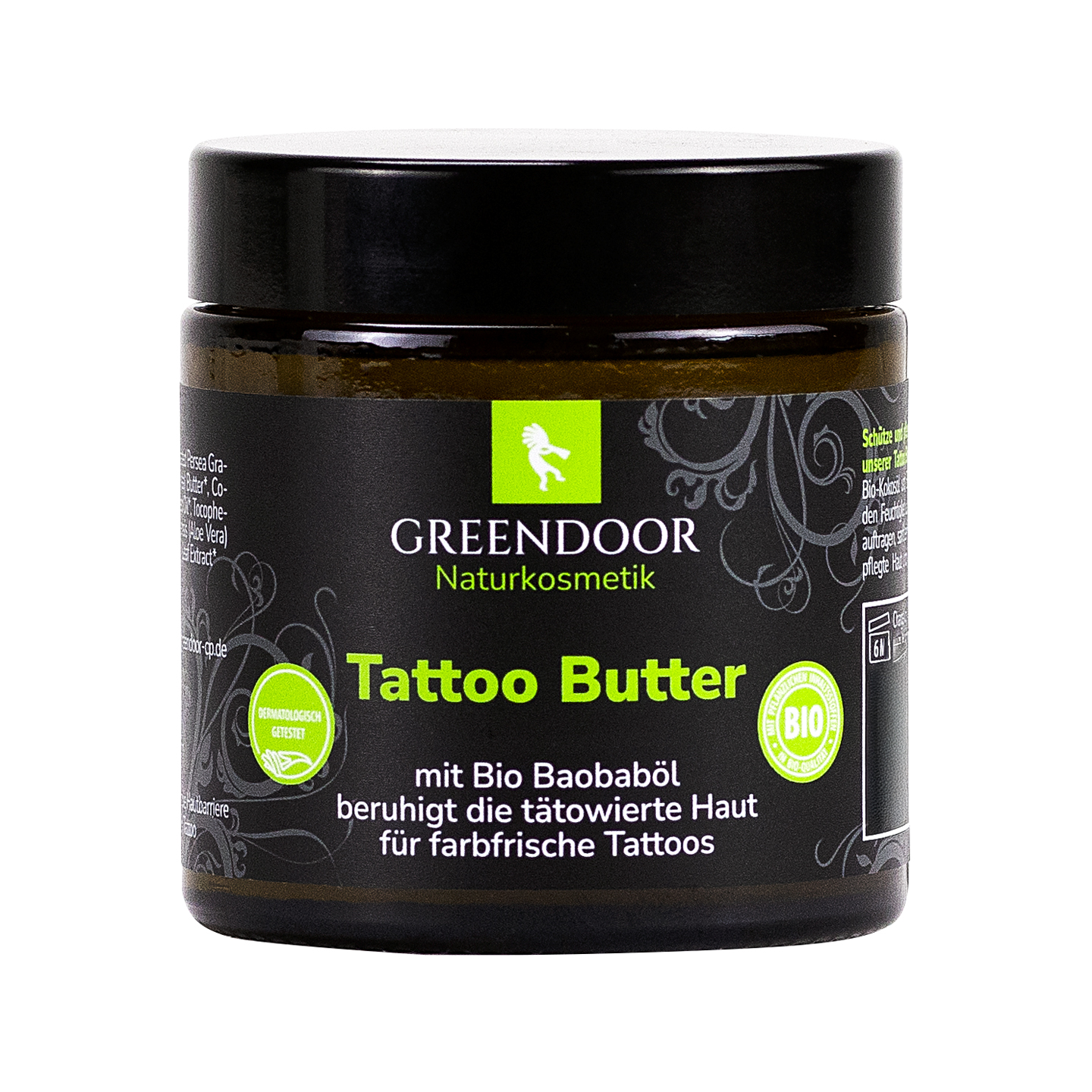 NEU: Tattoo Butter, Tattoo Balsam Tattoo Butter von Greendoor Naturkosmetik