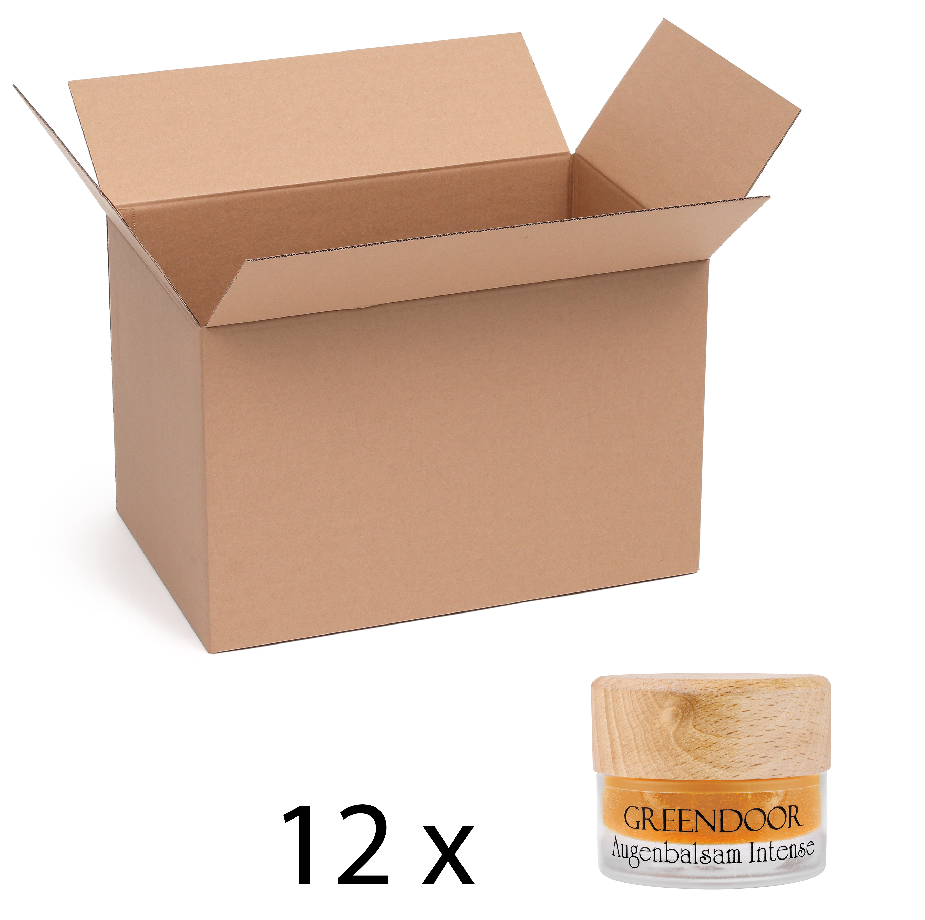 Augenbalsam Intense 12x15ml, glättet Fältchen, mit Bio Arganöl