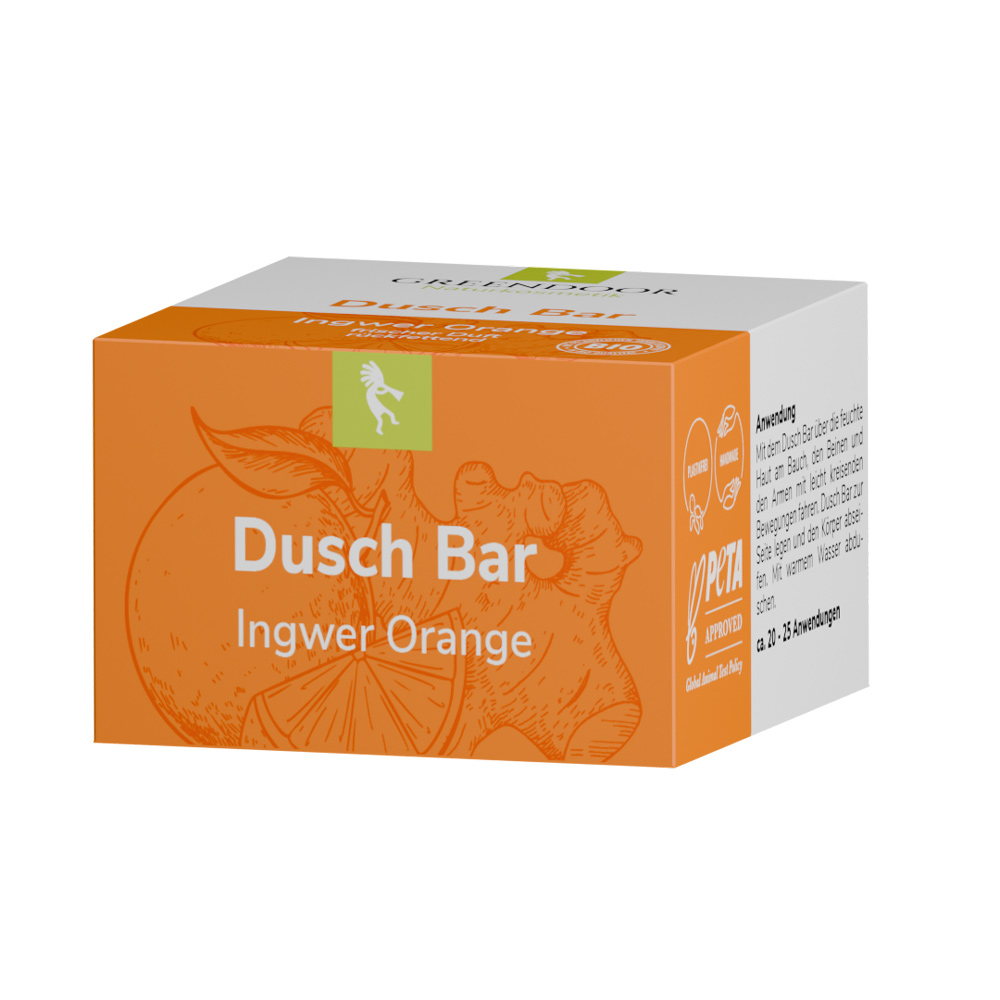 Greendoor Dusch Bar Ingwer Orange