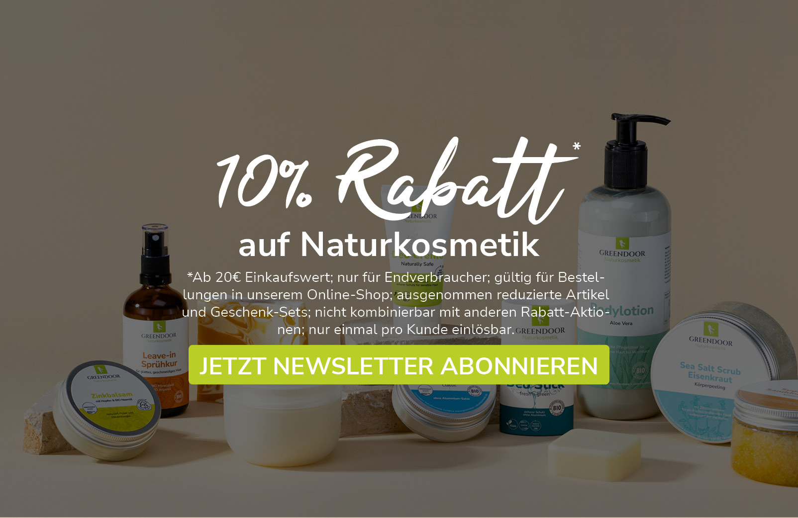 Naturkosmetik Rabatt