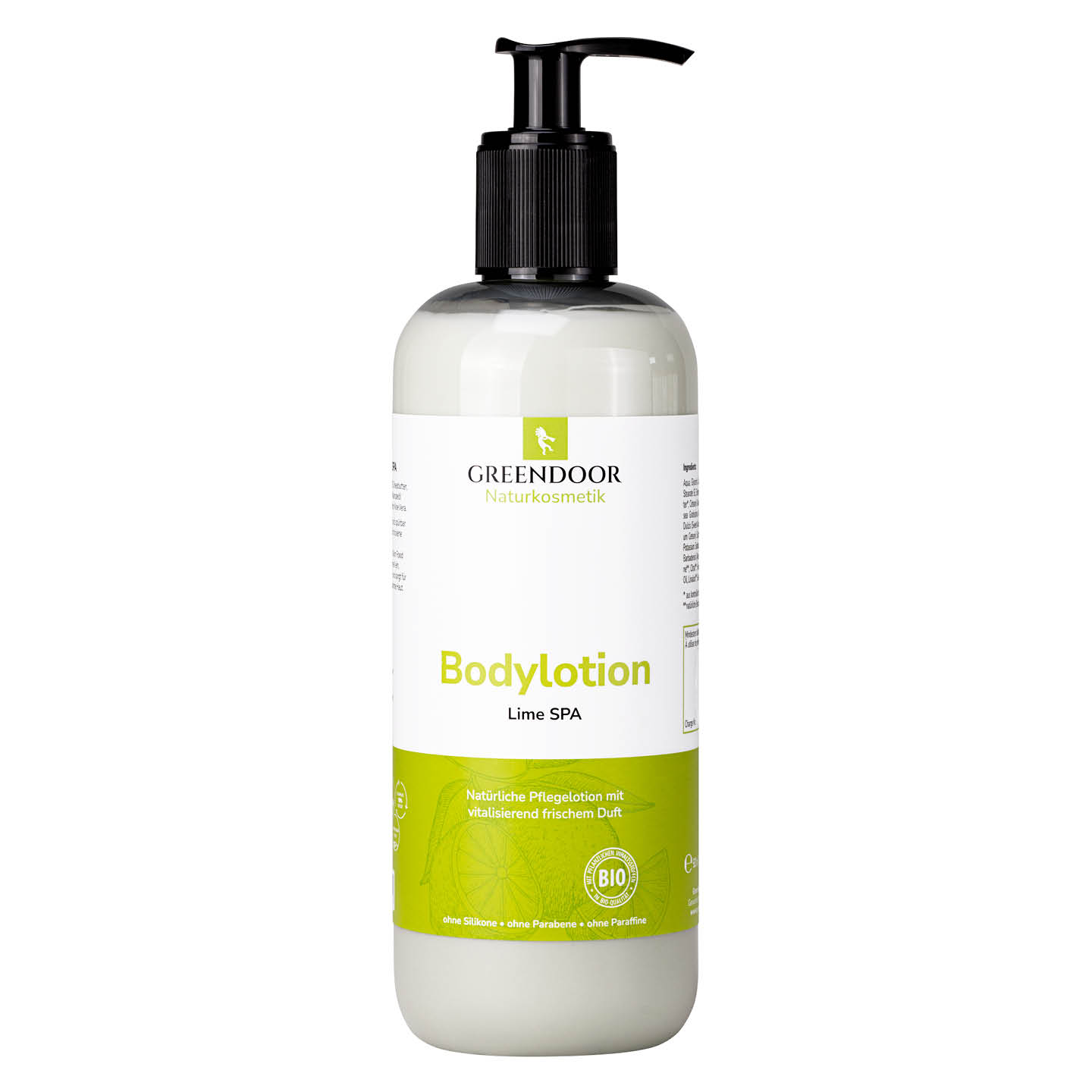 Bodylotion XL Lime Spa große Flasche mit Pumper Greendoor Bodylotion Lime Spa