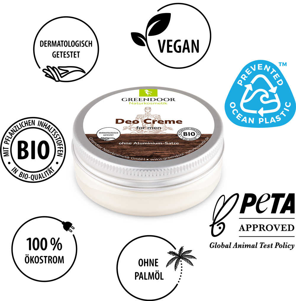 Deo Creme for men mit Siegeln