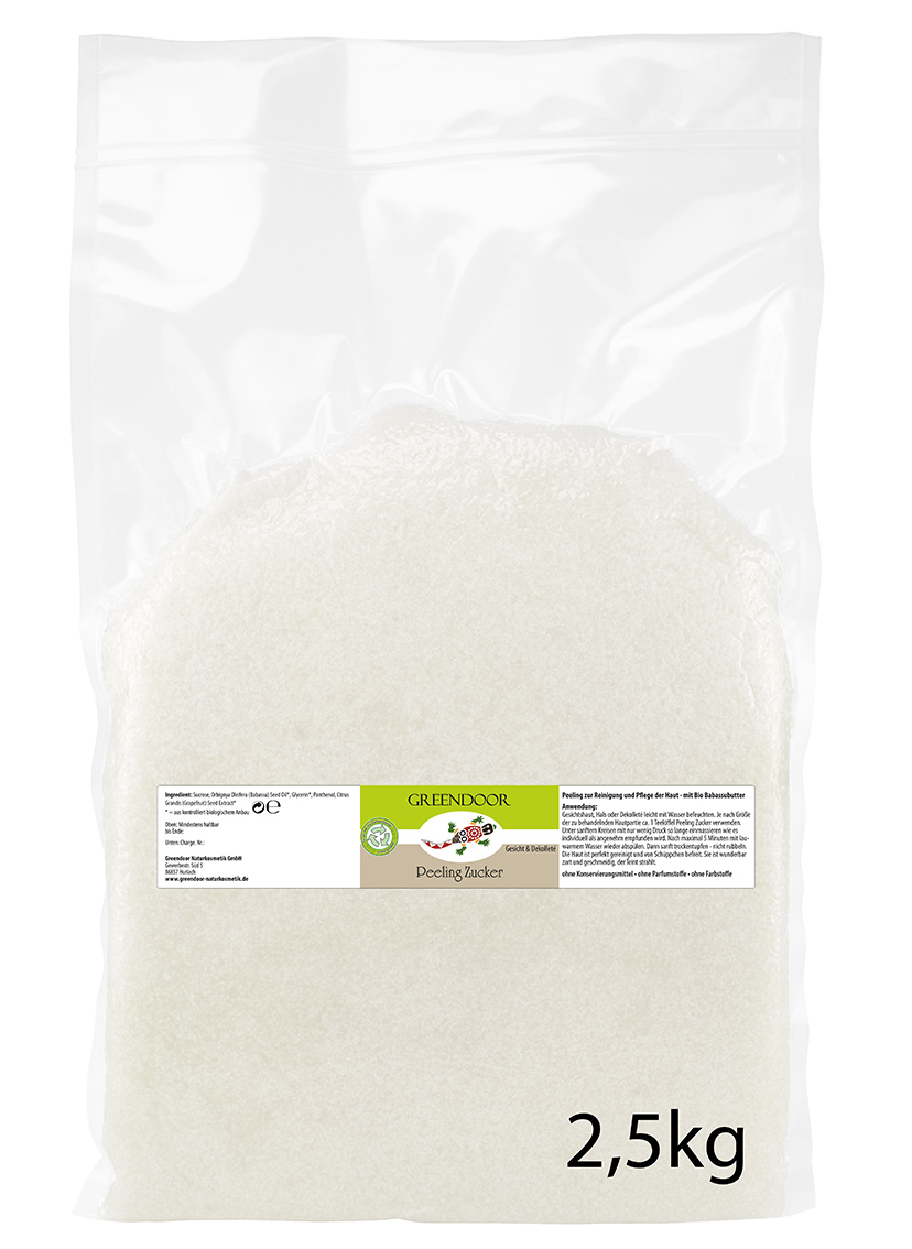 zweieinhalb Kilogramm Beutel Greendoor Gesichtspeeling