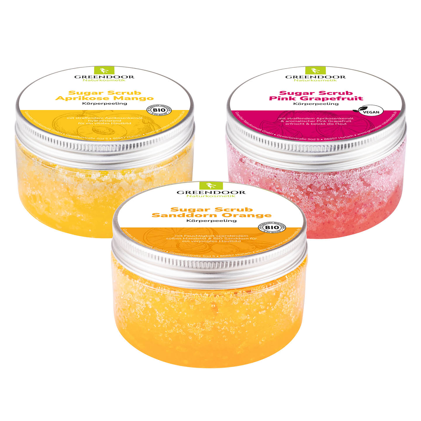 Körperpeeling Sugar Scrub Set FRUCHT Körperpeeling Sugar Scrub Set FRUCHT