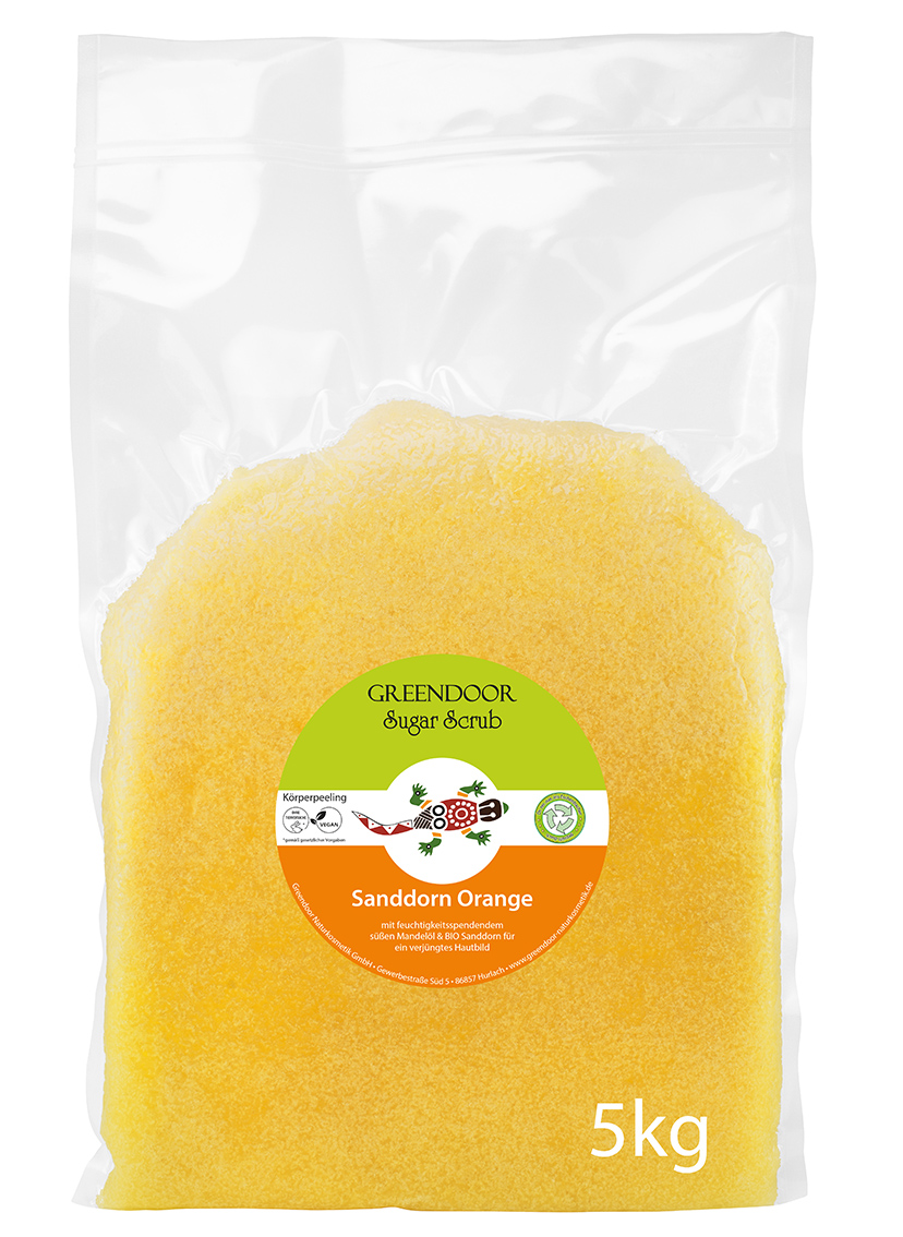 fünf Kilogramm Beutel Greendoor Scrub Sanddorn
