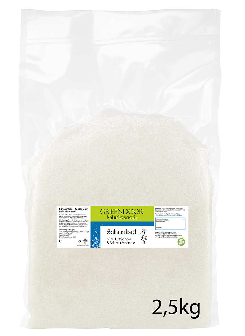 zweieinhalb Kilogramm Beutel Greendoor Schaumbad